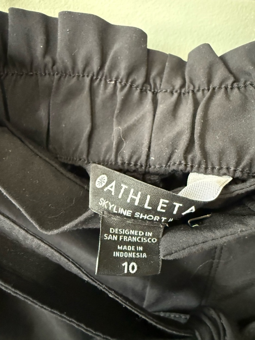 Athleta Black Skyline Shorts with Elastic Waist - Picture 2 of 3